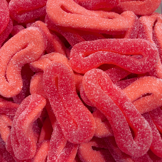 Anneaux à la fraise 100Gr